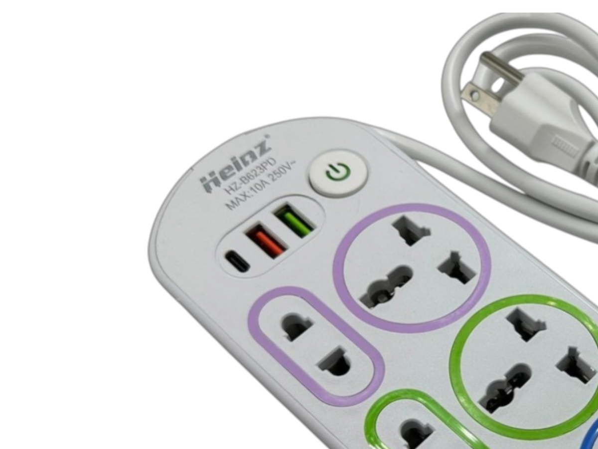 Multitoma 6 Puestos - 2 Metros Con Usb